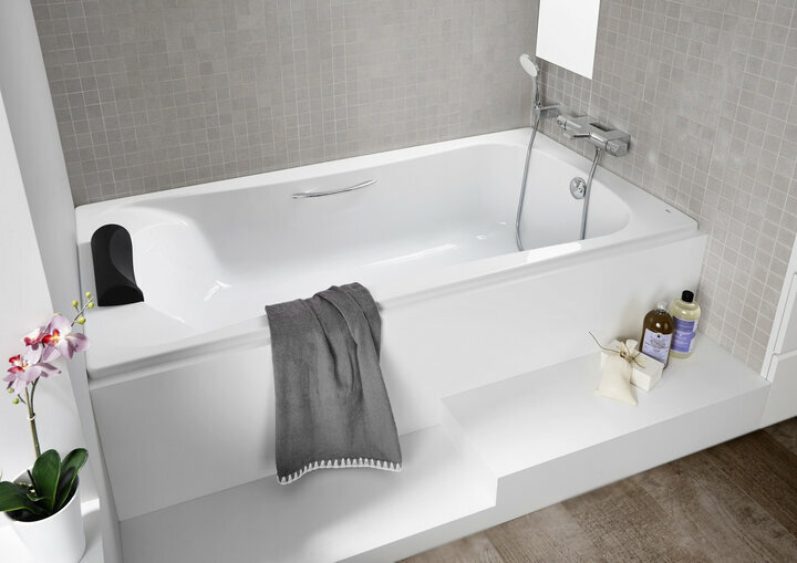 Becool ZRU9302852 Ванна прямоугольная 170x80x50 см (акрил, белый) Roca - фото №4