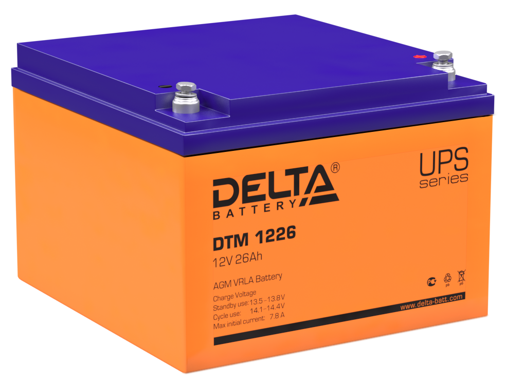 Аккумуляторная батарея DTM 1226 ∙ Аккумулятор 12В 26 А∙ч
