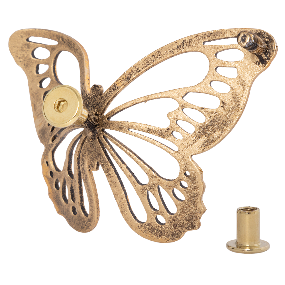 Ручка мебельная BOGACHO Бабочки 110 бронзового цвета - фотография № 8