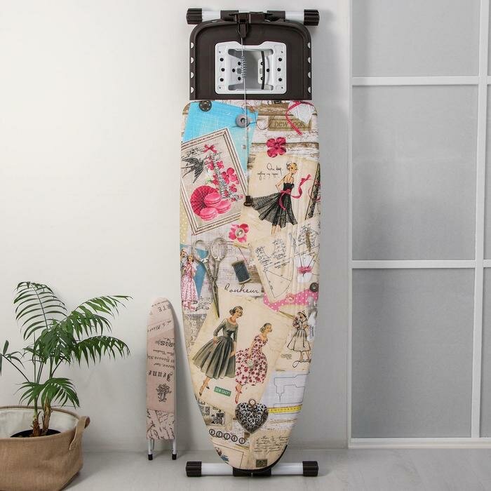 Доска гладильная Nika «Валенсия 1. Fashion», 123,5×46 см, регулируемая высота до 100 см - фотография № 9