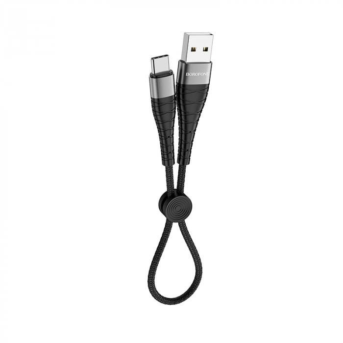 фото Кабель USB BOROFONE BX32 для Type-C, 3.0А, длина 0.25м, черный