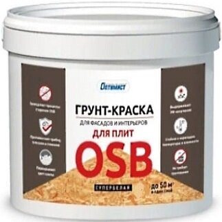 Грунт-краска F321 оптимист для плит OSB 5л OPG045