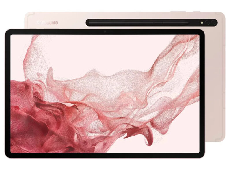 Планшет Samsung Galaxy Tab S8 Plus SM-X806 8/128Gb Pink-Gold (Snapdragon 8 Gen 1 1.7Ghz/8192Mb/128Gb/GPS/LTE/Wi-Fi/Bluetooth/Cam/12.4/2800x1752/Android)