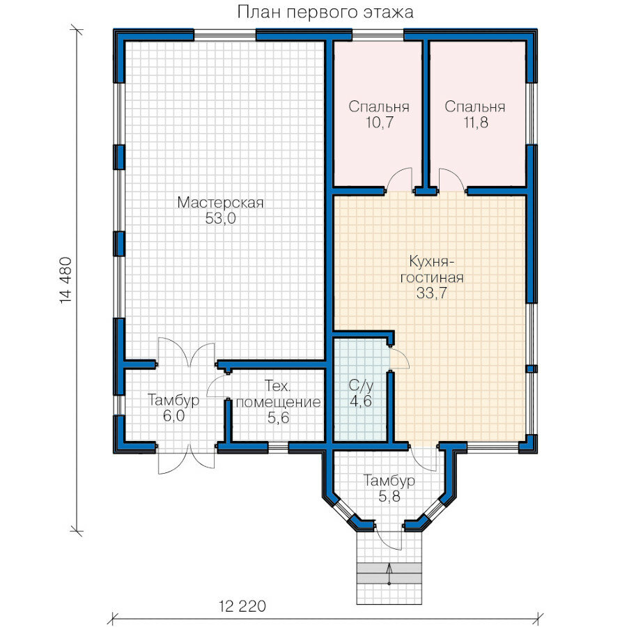 71-01-Catalog-Plans - Проект каркасного дома - фотография № 2