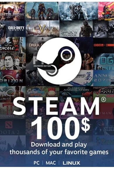 Steam Gift Cards - $100 USD Подарочный сертификат (Для региона США)