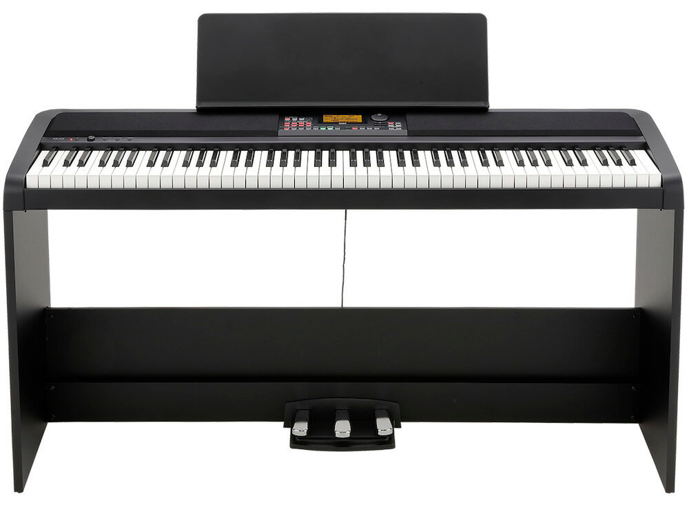 KORG XE20SP цифровое пиано, клавиатура NH, 88 клавиш 280 стилей 700 звуков, стойка и тройной педальный блок в комплекте - фото №1