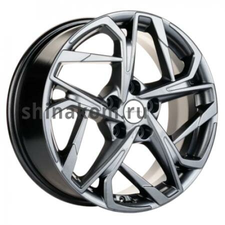  7*17 5*114,3 ET45 60,1 Khomen Wheels KHW1716 Gray-FP (Changan/Geely/Lexus/Toyota) 