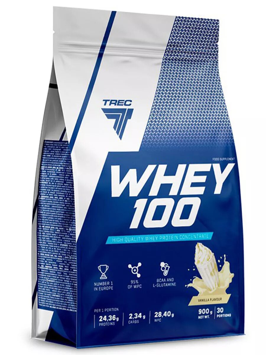 Сывороточный протеин (WHEY 100) 900 гр ваниль