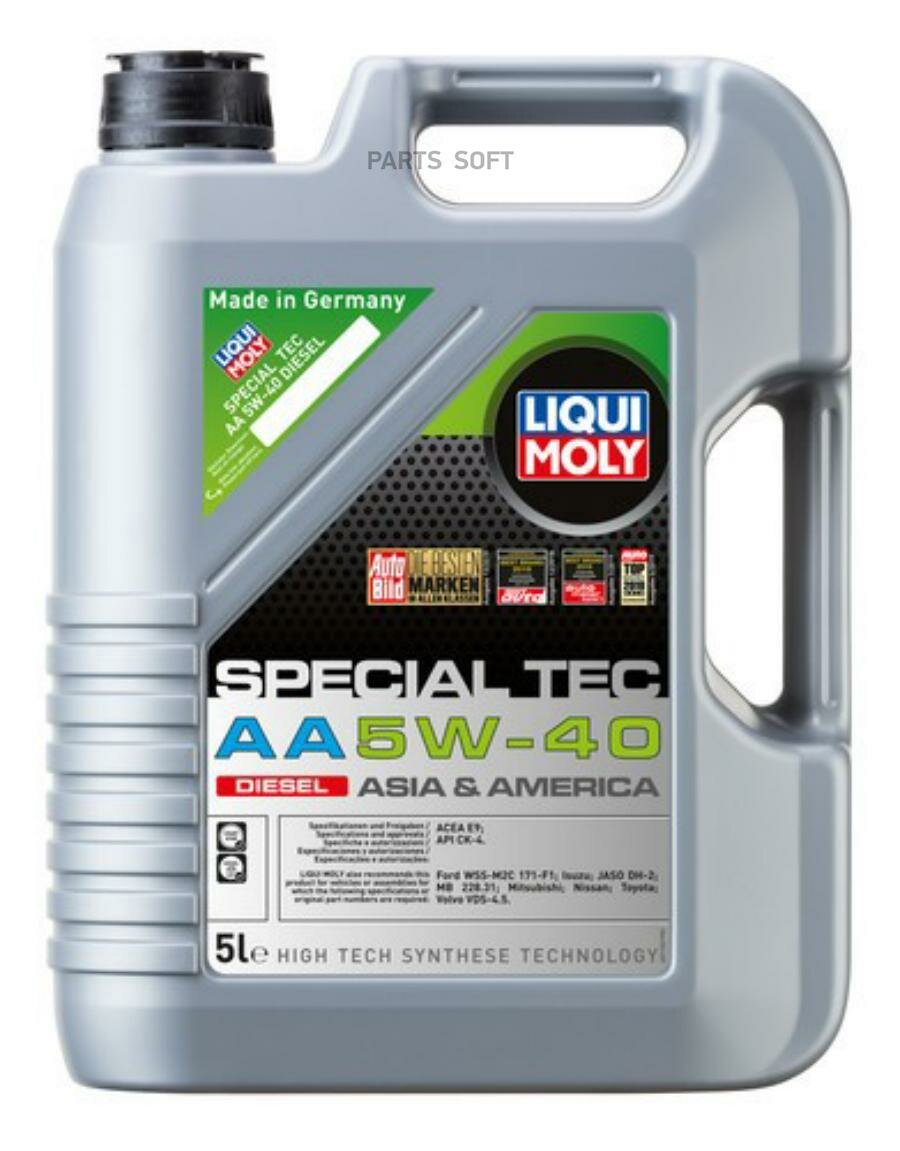 НС-синт. мот.масло Special Tec AA Diesel 5W-40 CK-4 E9 (5л) LIQUI MOLY / арт. 21332 - (1 шт)