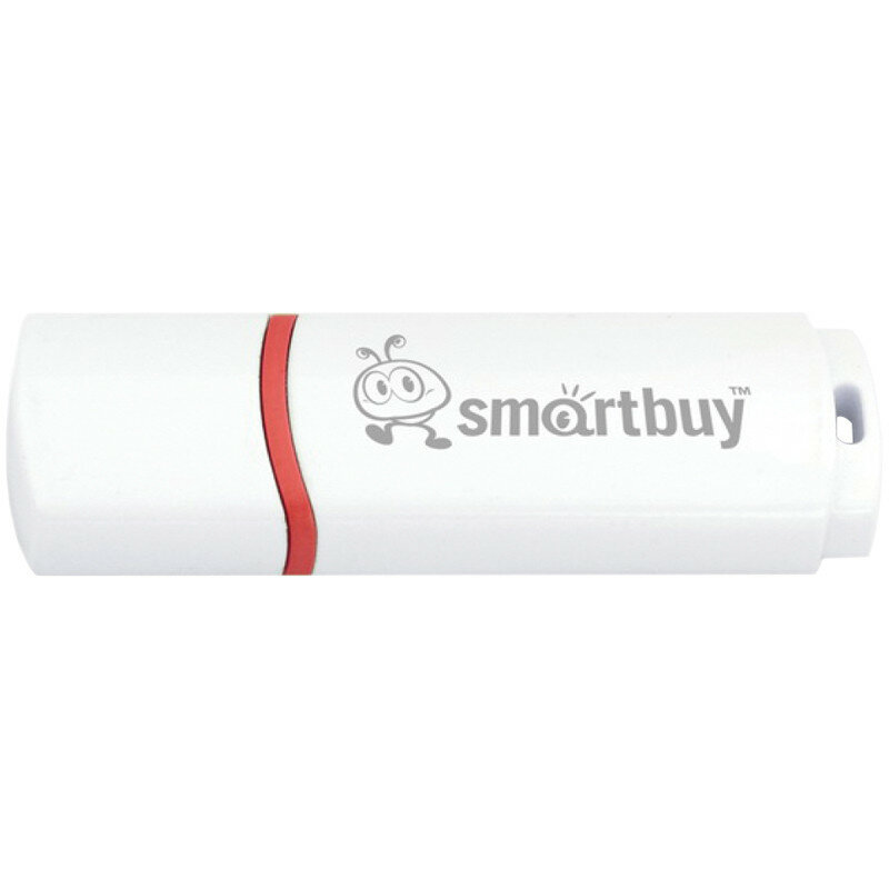 Память Smart Buy "Crown" 8GB, USB 2.0 Flash Drive, белый ( Артикул 218759 )