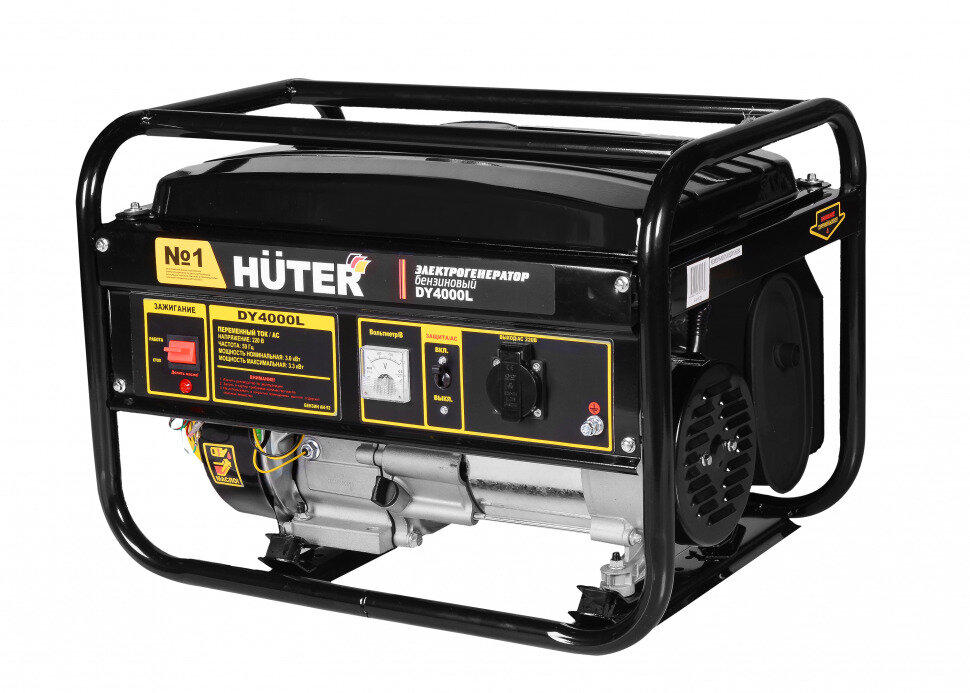 Портативный бензогенератор HUTER DY4000L ( 3 кВт / 15 л )