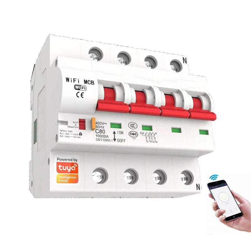 фото Умный WiFi автомат 25A Я Смарт Ya-DR25P4 защита от перегрузки и короткого замыкания