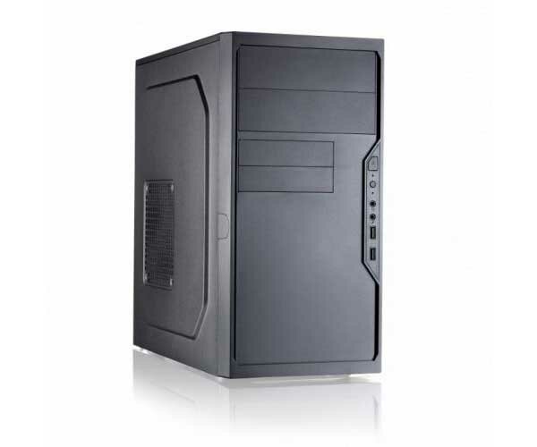 Корпус Foxline Minitower FL-733 450W black (mATX, 1xUSB3.0, 2xUSB2.0, 450W, w/pwr cord, w/o FAN) (FL-733-FZ450R-U31)