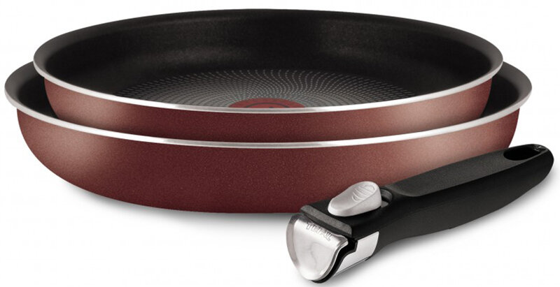 Набор посуды со съемной ручкой Tefal 24/28/ручка 5 INGENIO RED 04175820