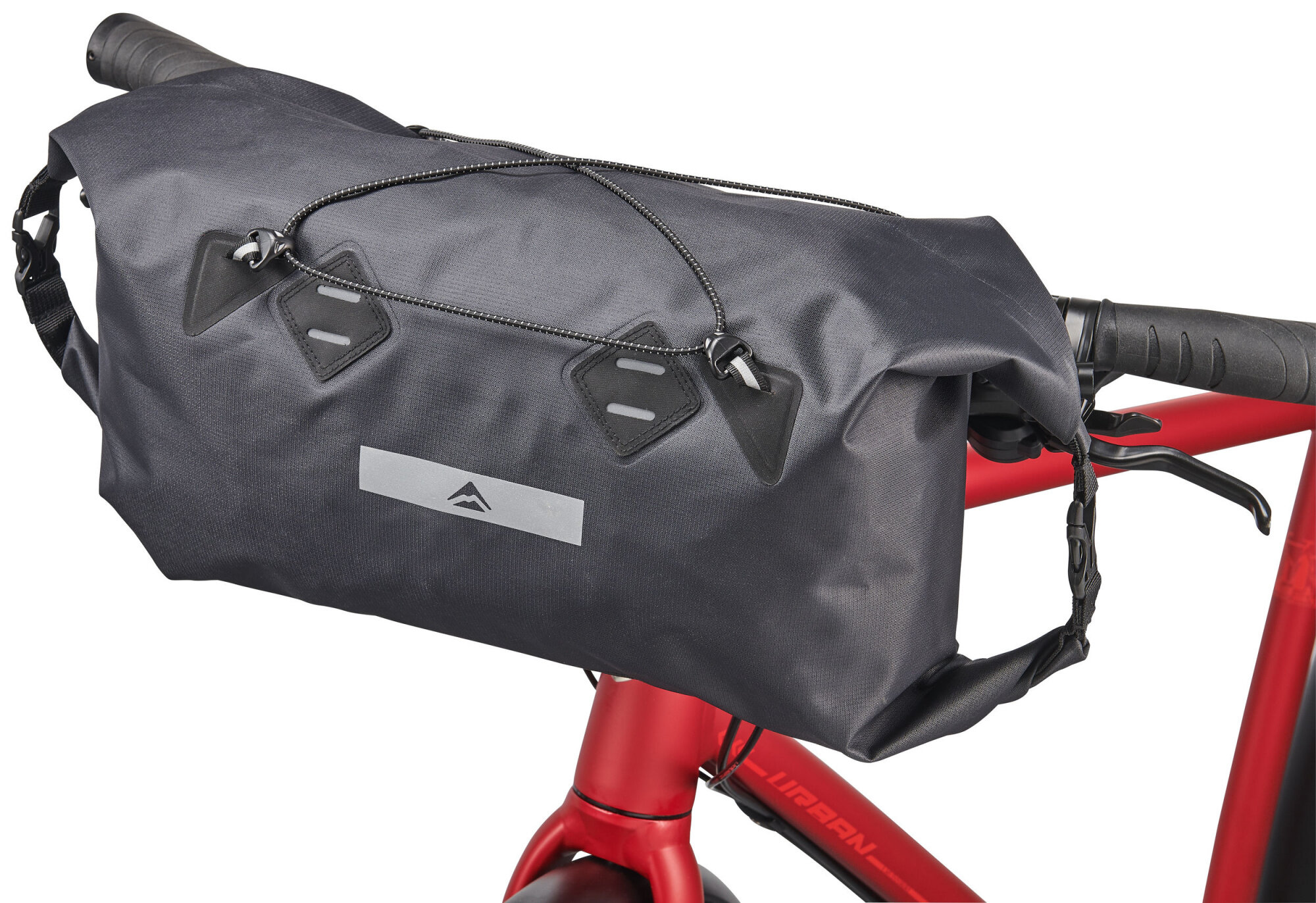 Сумка на руль merida handlebar bag, 17.4l, dia 22, l 63.5, w 33.5cm, 315гр. black/grey (2276004552)