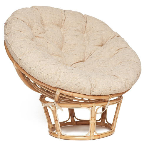 Кресло Tetchair "PAPASAN ECO" P115-1/SP STD / c подушкой, ремешками, Natural (натуральный)