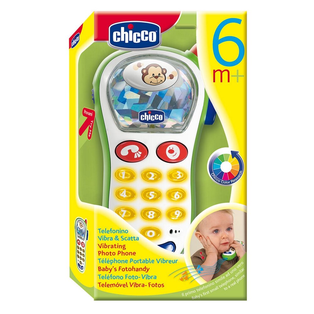 Chicco Игрушка Телефон музыкальный с фото Chicco 60067