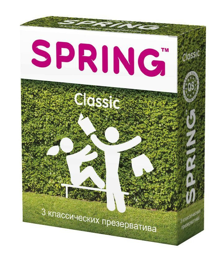 Классические презервативы SPRING CLASSIC - 3 шт. (52950)