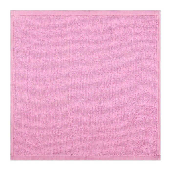 Набор махровых декоративных салфеток Этель "Hello,Beautiful" 30х30см-4шт, цвет розовый, 100% хлопок - фотография № 4