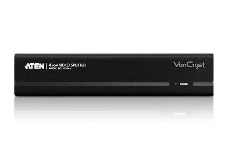 Разветвитель ATEN VS134A / VS134A-AT-G 4-портовый Разветвитель VGA 450МГц (2048x1536) ATEN VS134A-AT-G