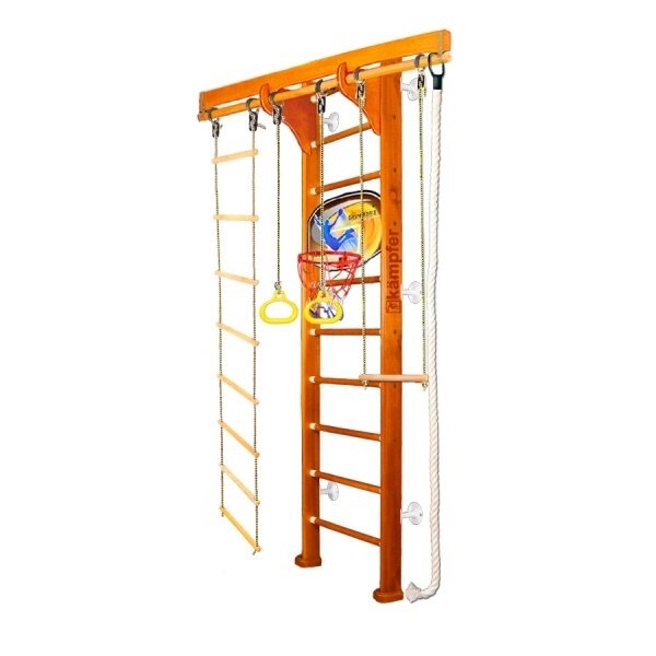 Шведская стенка Kampfer Wooden Ladder Wall Basketball Shield №3 Классический (белый)