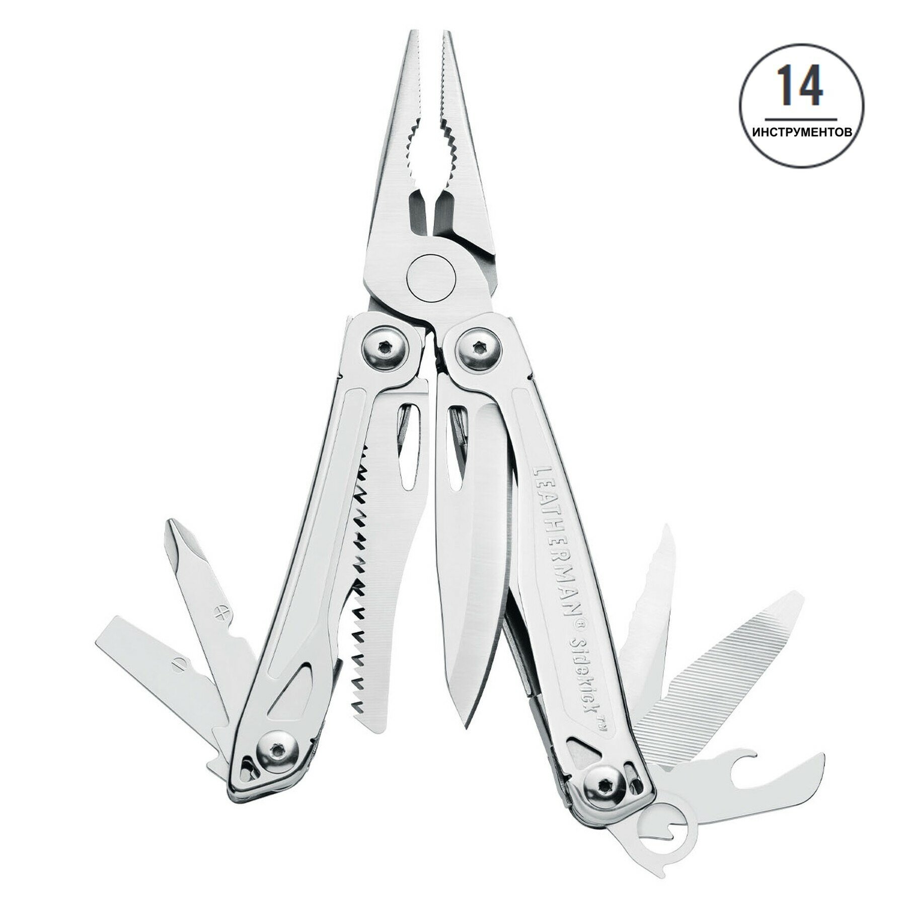 Мультиинструмент (мультитул) Leatherman Sidekick, 14 функций, нейлоновый чехол