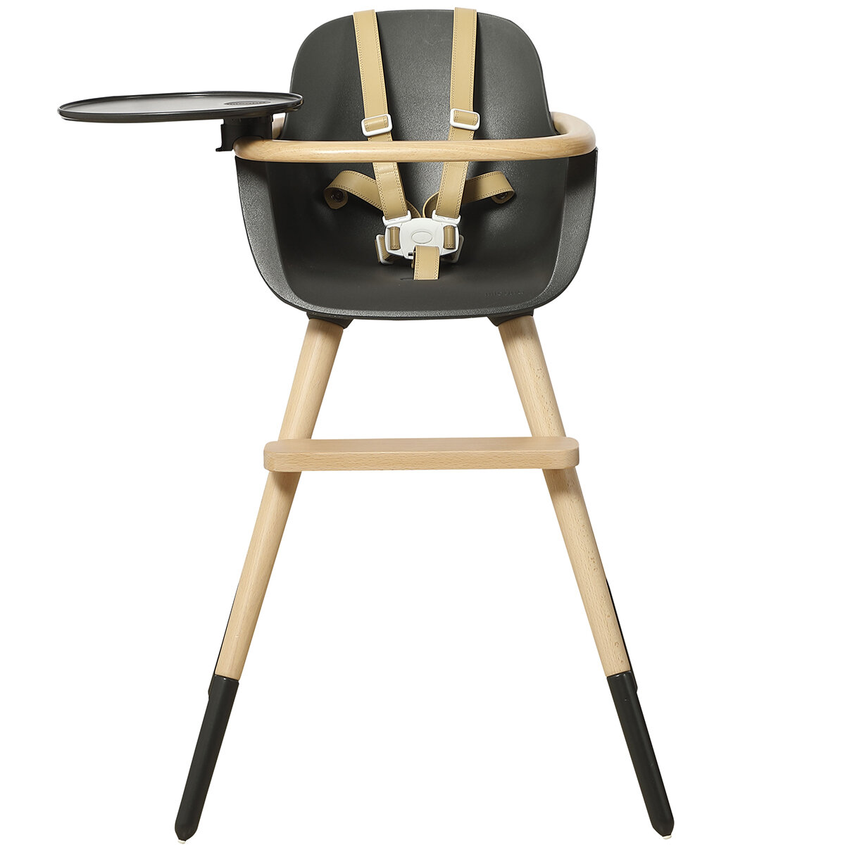 фото Стульчик для кормления Micuna OVO ORIGINAL Luxe Timber (waterwood/anthracite) кожаные ремни beige