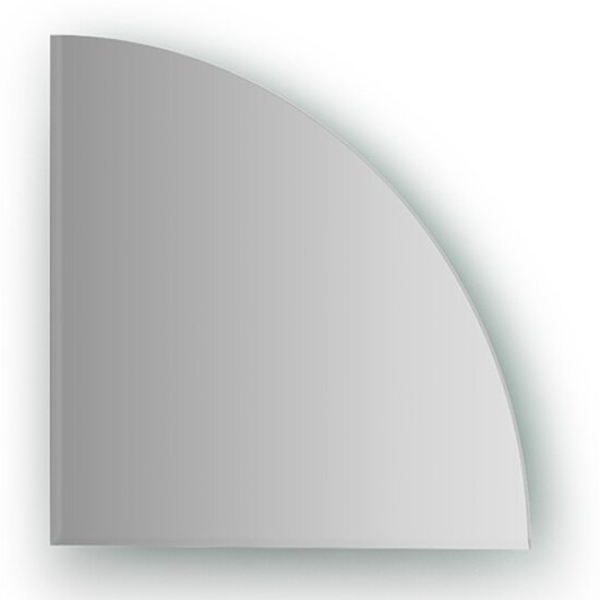 Зеркальная плитка с фацетом 5 mm EVOFORM BY 1437 (четверть круга 25х25 cm серебро)
