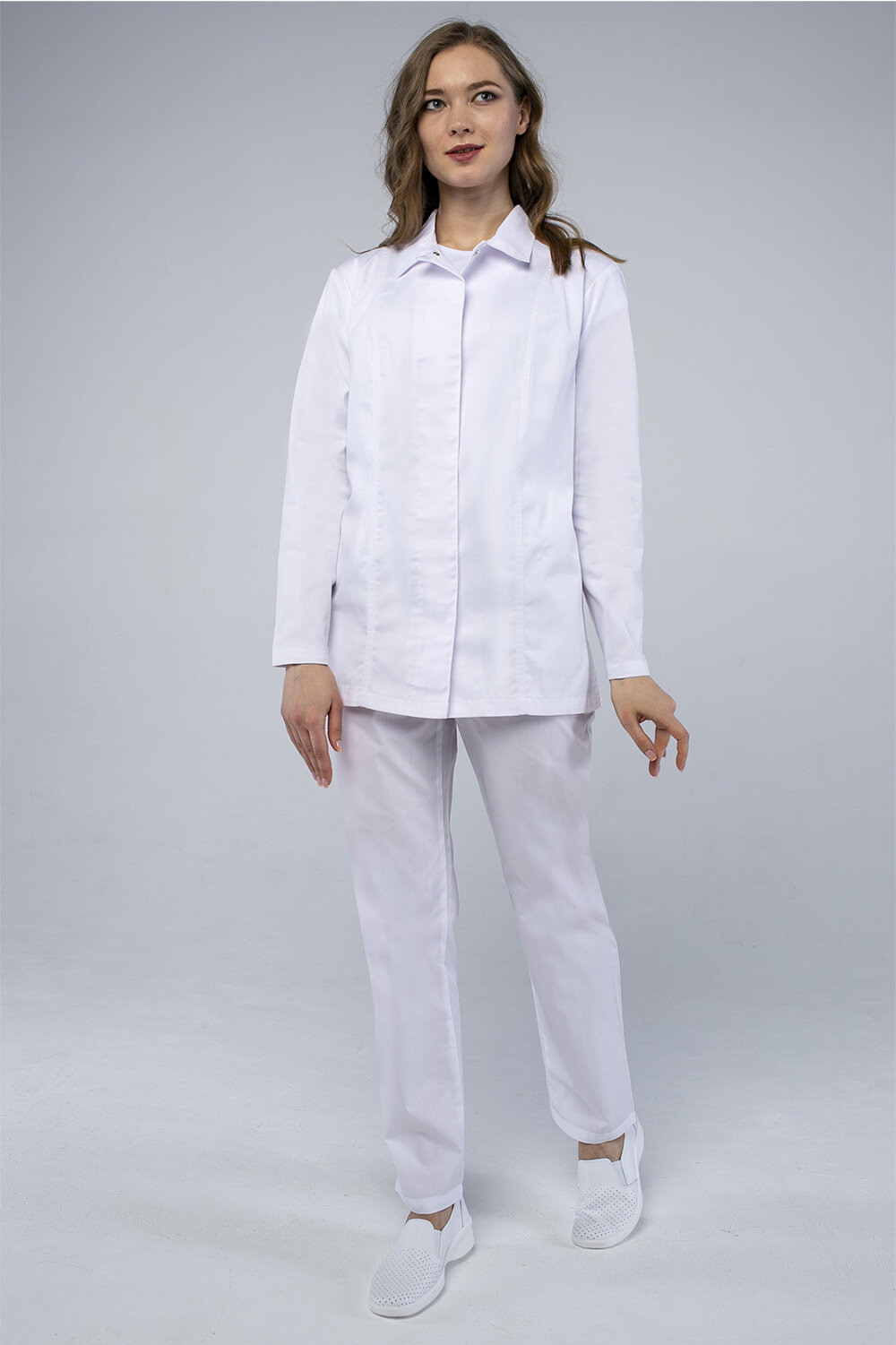 Куртка рабочая женская хассп-премиум белый (52-54; 170-176)