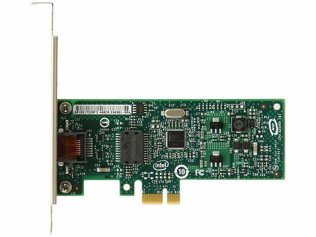 Сетевая карта Ethernet Intel Сетевая карта Ethernet 1Гбит/сек. Intel Gigabit CT EXPI9301CTBLK (chip WG82574L) (PCI-E x1) (oem)