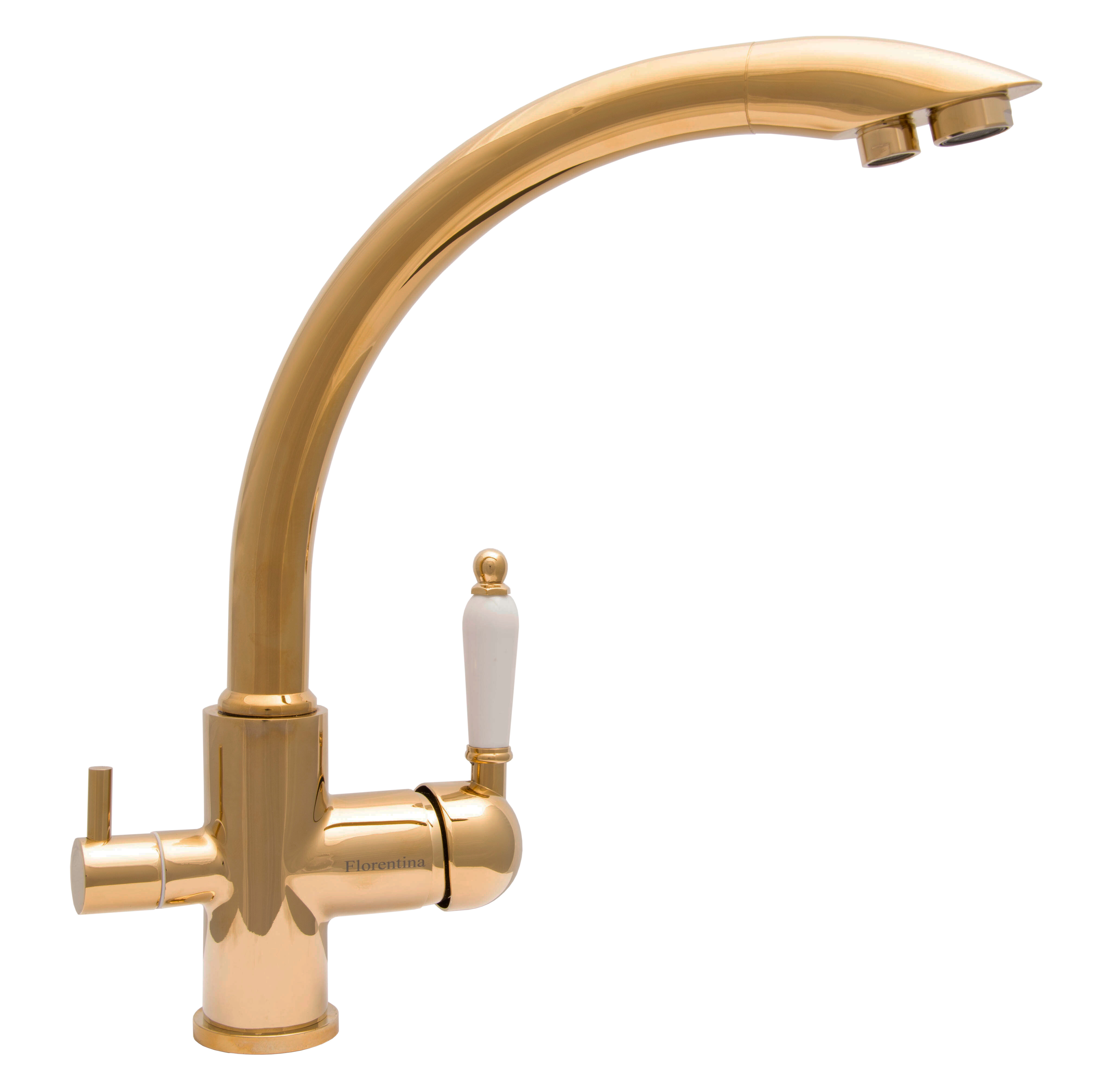 Смеситель для кухни (мойки) Florentina шале FL 333.28H.2113.710 золото