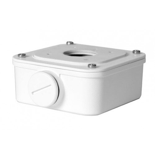 Uniview Mini Bullet Camera Junction Box Junction box for mini bullet dome camera(Extra back outlet)Dimensions 93mm*93mm*39mm (3.66” x3.66”x1.54”)Weig