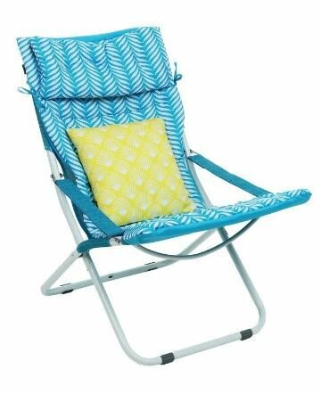 Кресло-шезлонг со съемным матрасом и декоративной подушкой (hhk6/t бирюзовый) .