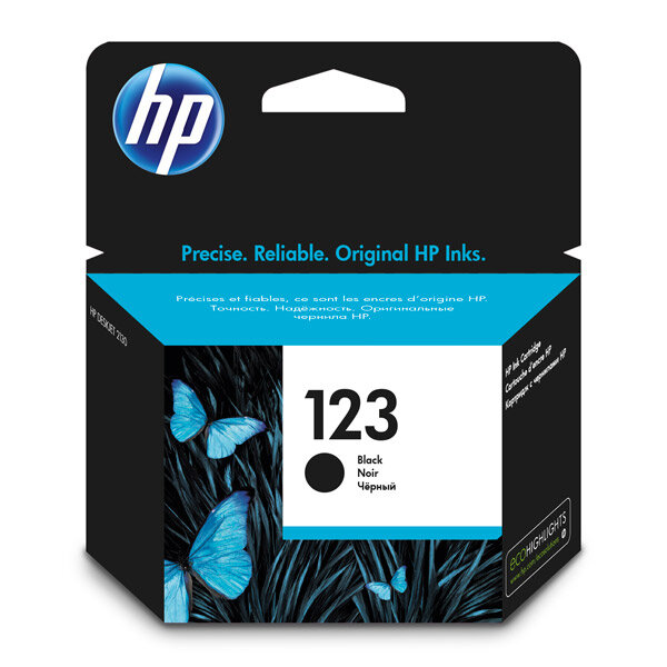 Картридж струйный HP №123 (F6V17AE) black для HP DJ 2130 120 стр.