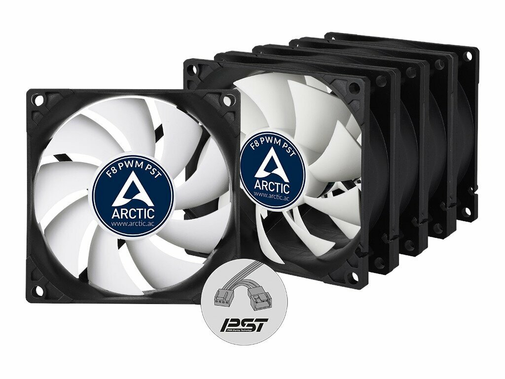 Вентилятор Arctic Cooling F8 PWM PST Value Pack ACFAN00064A 80mm