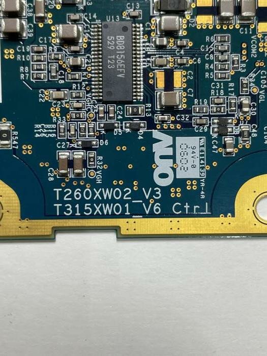 Комплектующие для ТВ и проекторов / T-con T260XW02_V3 T315XW01_V6 Ctrl 05A15-1A от ТВ PHILIPS 32PF5321/12 — фото 2