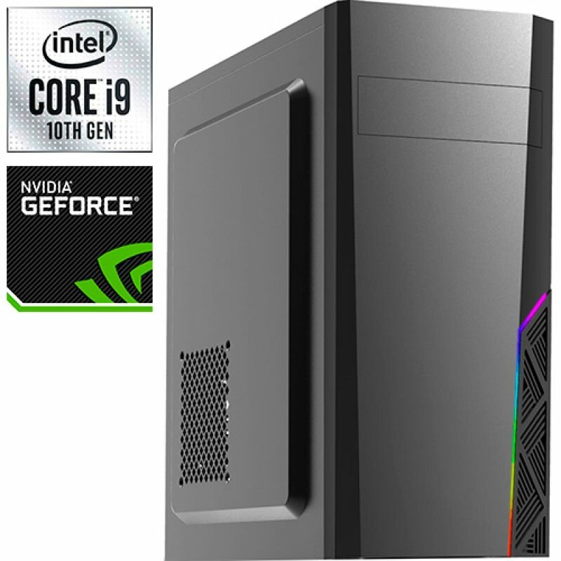 Компьютер PRO-1719274 Intel Core i9-10900F 2800МГц, Intel Z590, 32Гб DDR4 3200МГц, NVIDIA GeForce GTX 1630 4Гб, SSD 240Гб, HDD 2Тб, 500Вт, Midi-Tower