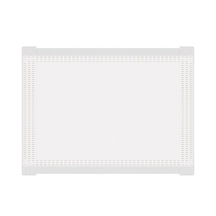 Стол 'Ротанг', 76,5х57х42 см, цвет белый - фотография № 4