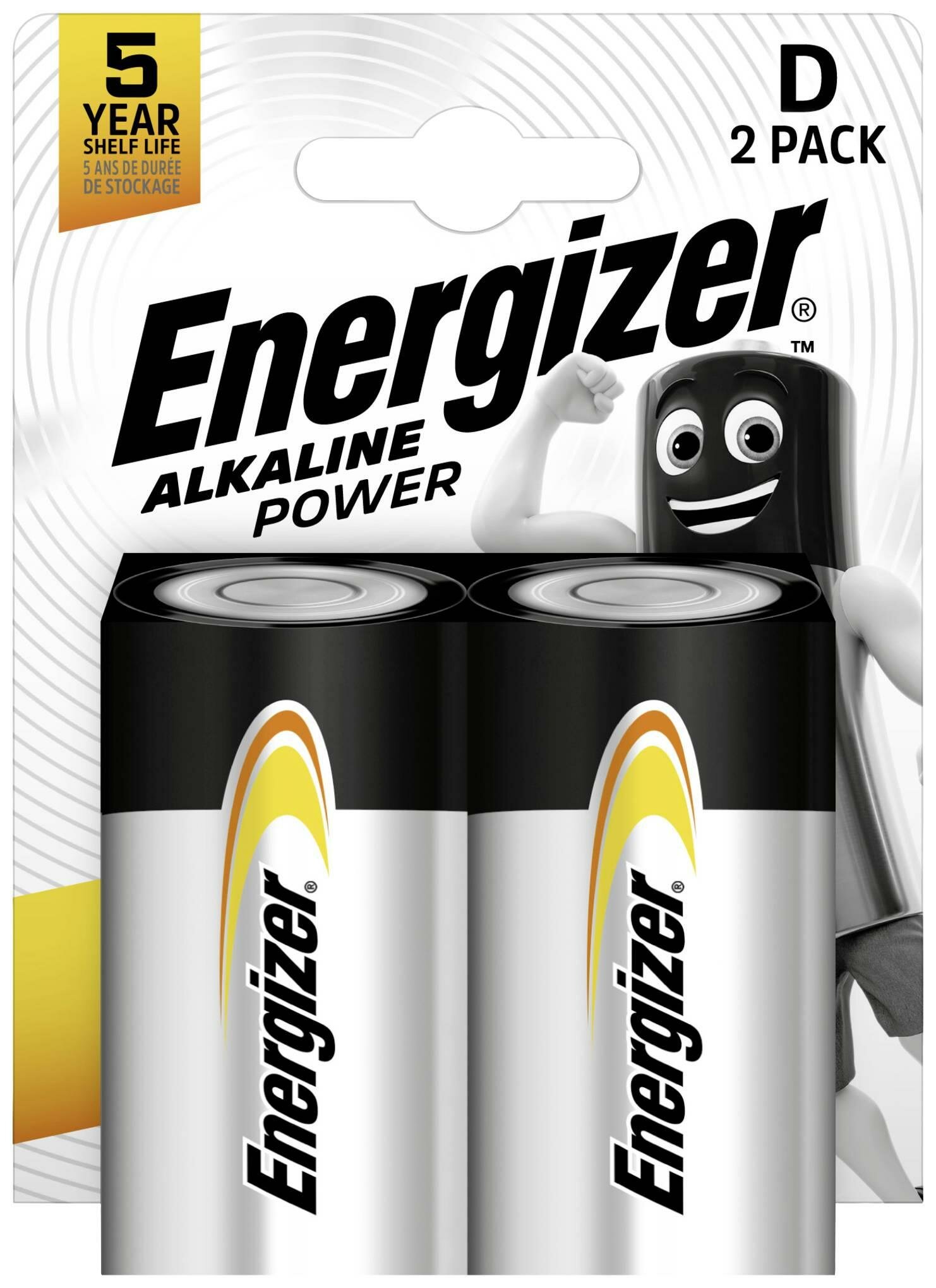 Energizer LR20/D Alkaline Power BL2 , 2шт.