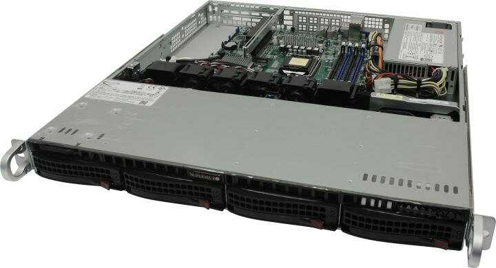 Сервер в корпусе высотой 1U Никс sS6000/1U S638F1Bi Xeon E 2276G/32 ГБ/1 x 1 Тб SSD/Aspeed AST2500