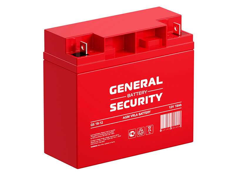 Аккумуляторная батарея General Security GS 18-12 12В 18000 А·ч