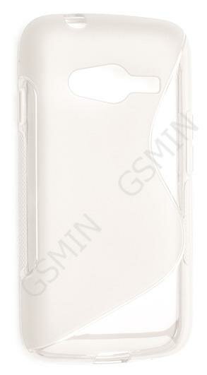 Чехол силиконовый для Samsung Galaxy Ace 4 Lite (G313h) S-Line TPU (Прозрачно-Матовый)