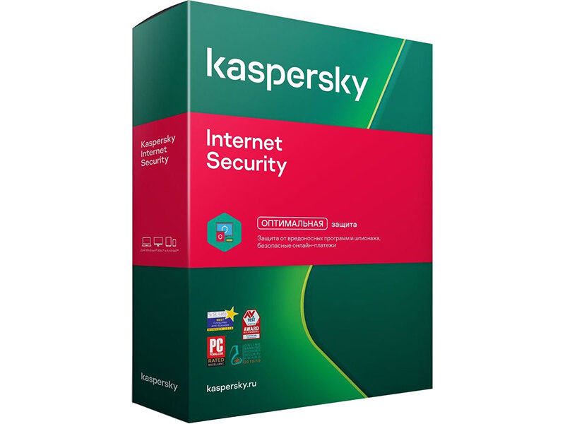   Kaspersky Internet Security Rus 3-Device 1 year Base Box KL1939RBCFS