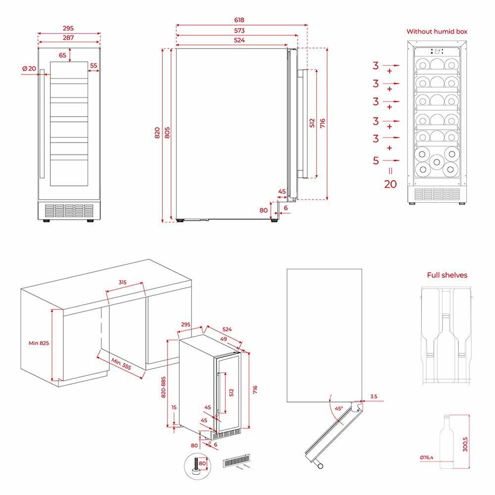 Встраиваемый винный кулер TEKA Sommelier RVU 10020 - фотография № 13