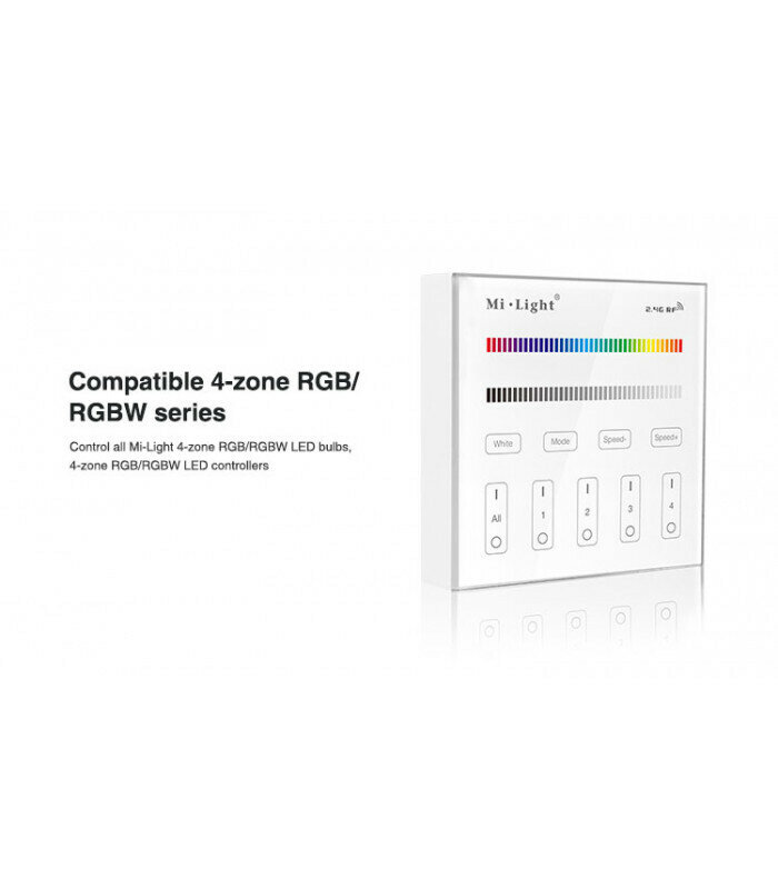 Комплект для ленты RGB, 4 зоны, радио контроллер 2,4 GHz (4 шутки), панель B3 (1 штука) - фотография № 8