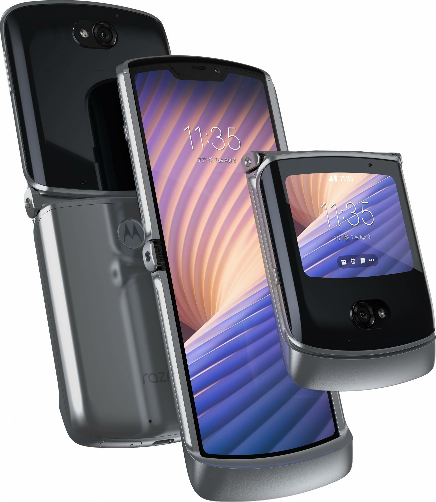 Смартфон Motorola Razr 5G XT2071-4 256ГБ, серебристый (pajr0044ru)