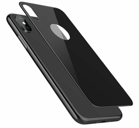 фото Стекло для задней панели Hoco 3D V10 0.3мм для Apple Phone X/XS черное