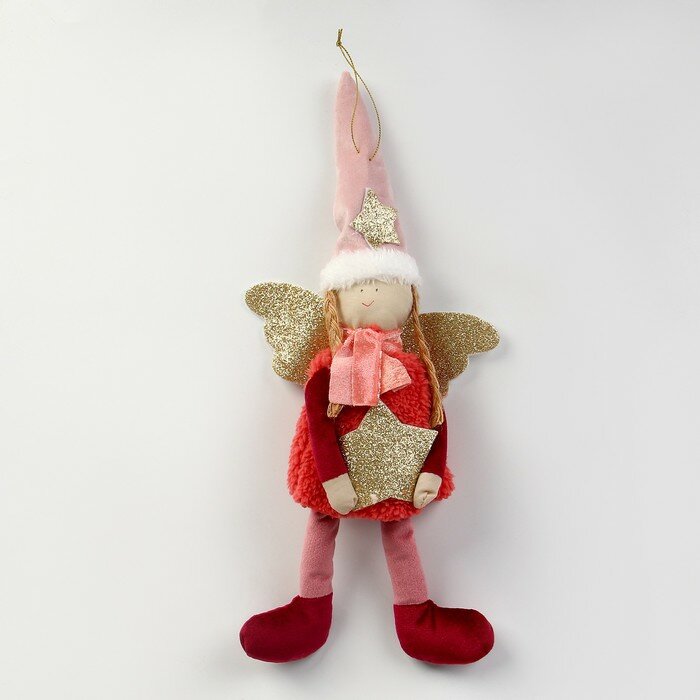 фото Кукла на подвесе «Ангел», виды микс, цвет красный