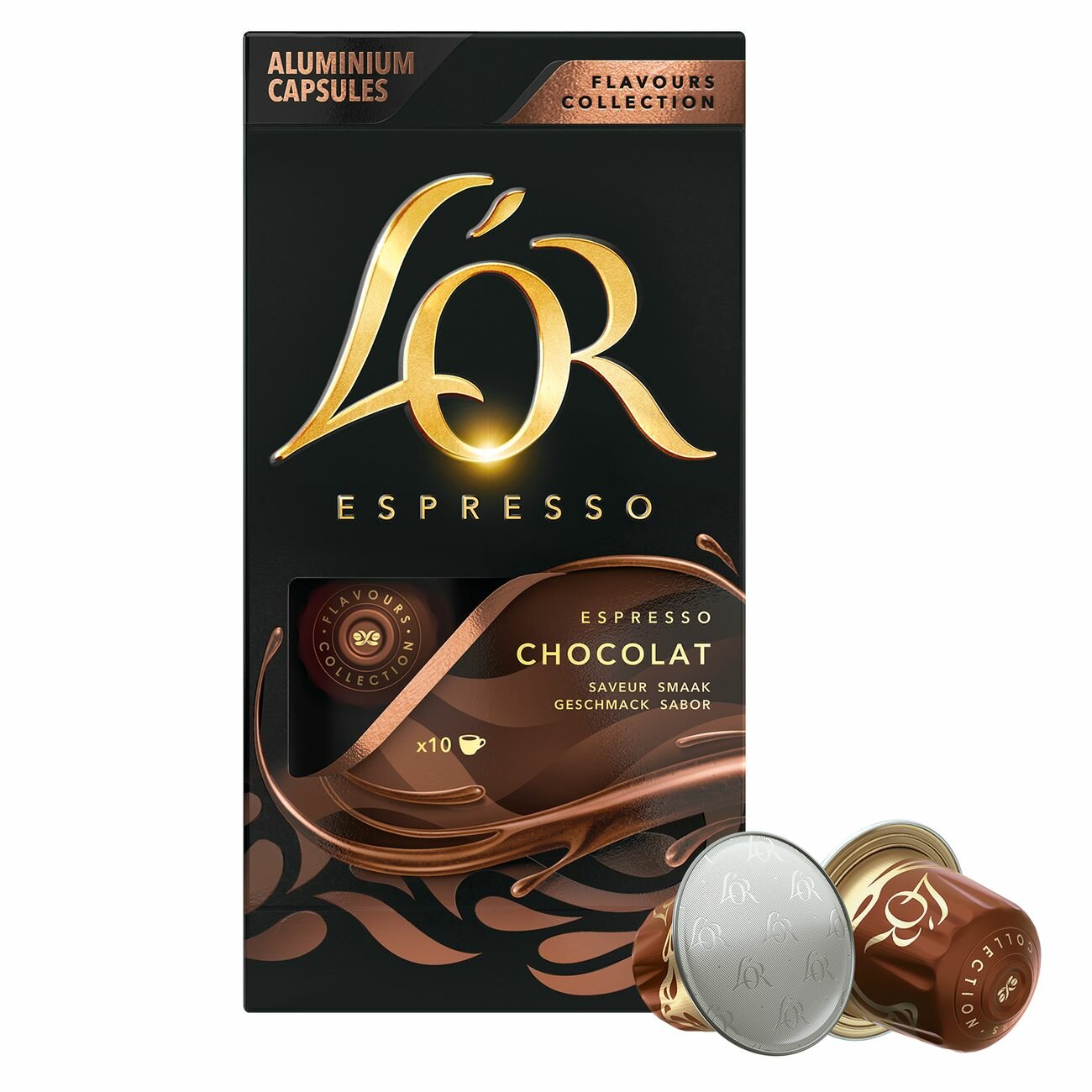 Кофе в алюминиевых капсулах L'Or Espresso Chocolate, для системы Nespresso,10 шт - фотография № 2