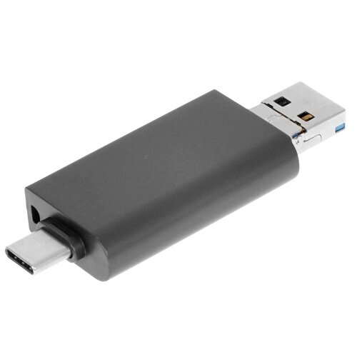 Картридер Orient CR-333 OTG Af Type C usb 30 microUSB*20 microSD(TF) SD/SDHC/SDXC/SD 30 UHS-1 - чёрный